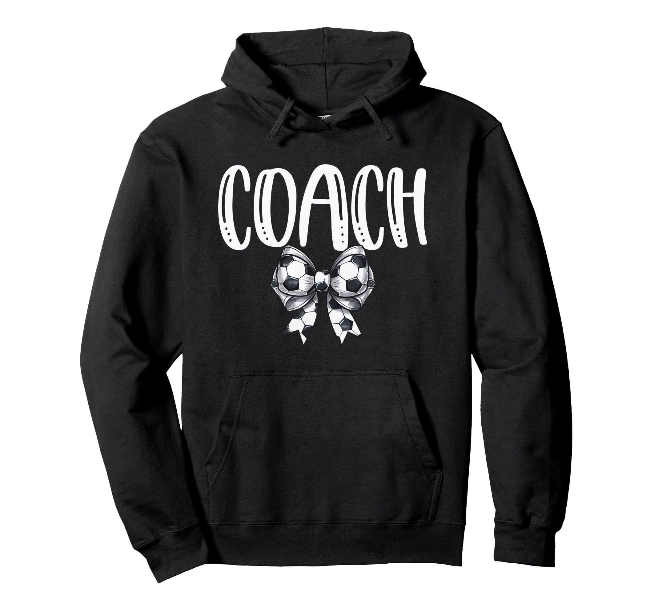 Coquette Soccer Coach Spirit Hoodie - Aesthetic Graphic Unisex - T-Shirt, Sweatshirt, Hoodie