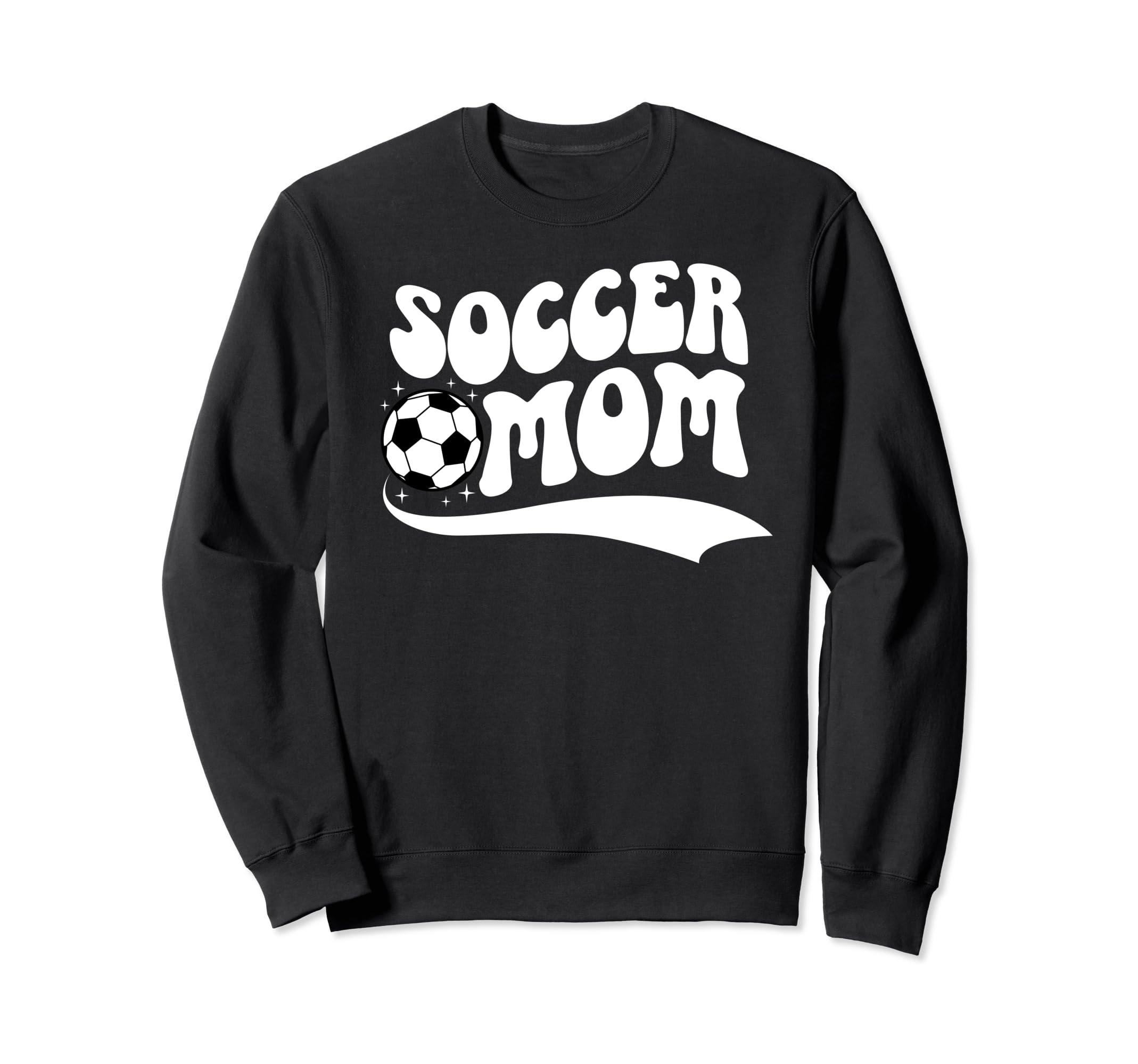 Soccer Mom Soccer Player Mother Groovy Sweatshirt - Unique Graphic Unisex - T-Shirt, Sweatshirt, Hoodie