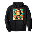 Anthropomorphic Musubi 70S Groovy Hoodie - Aesthetic Graphic for Adults - T-Shirt, Sweatshirt, Hoodie