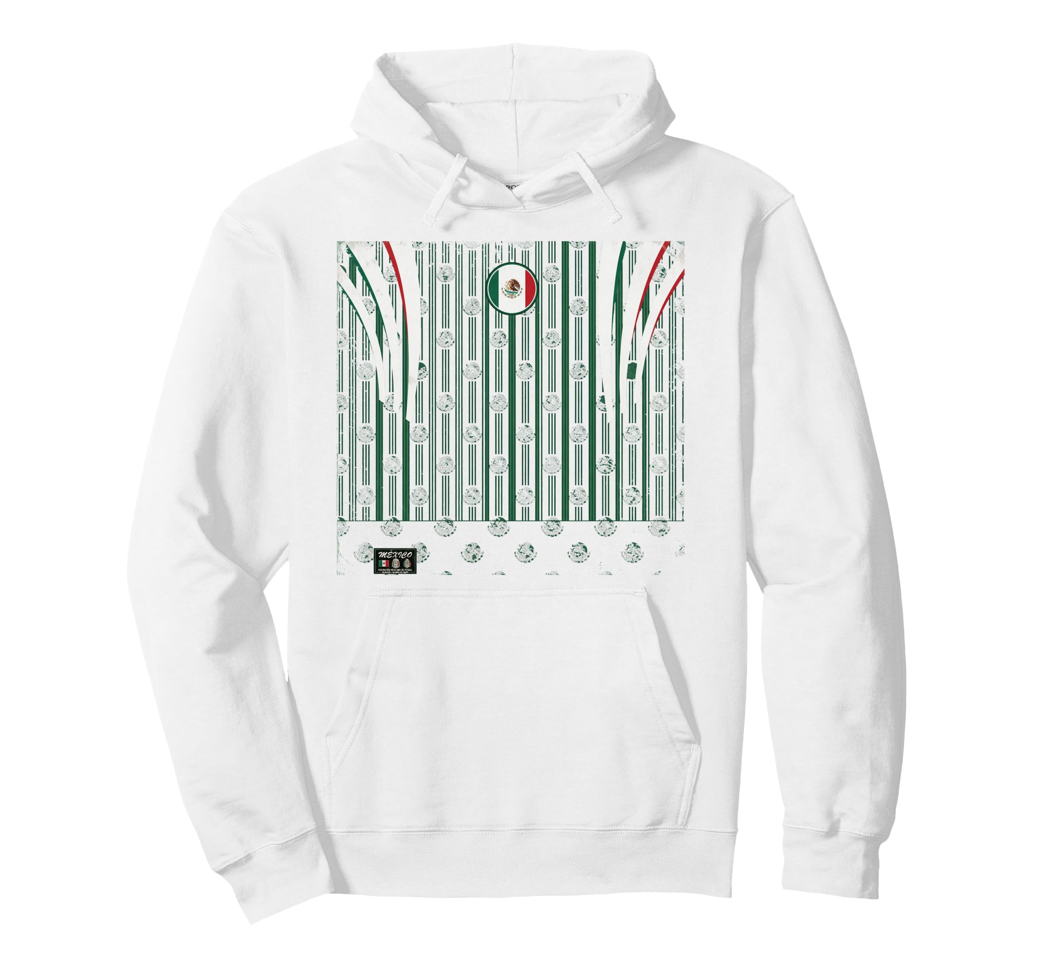 Mexico Flag Mexican Hispanic Pride Hoodie - Fun Novelty Design Unisex - T-Shirt, Sweatshirt, Hoodie
