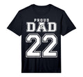 Number 22 Custom Proud Soccer Futbol T-Shirt - Aesthetic Graphic Unisex - T-Shirt, Sweatshirt, Hoodie