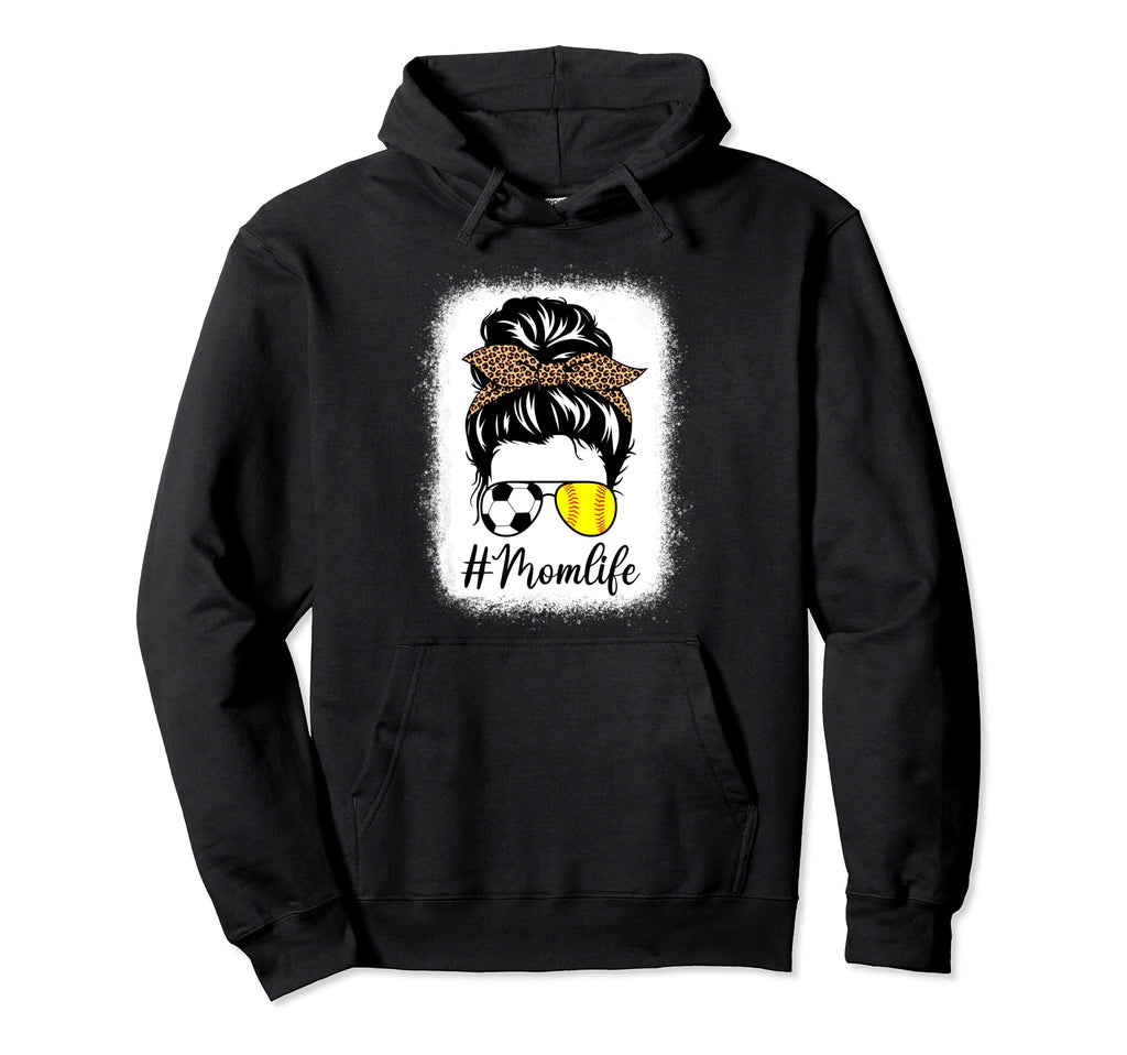 Mothers Day Softball And Soccer Mom Hoodie - Fun Novelty Design Unisex - T-Shirt, Sweatshirt, Hoodie