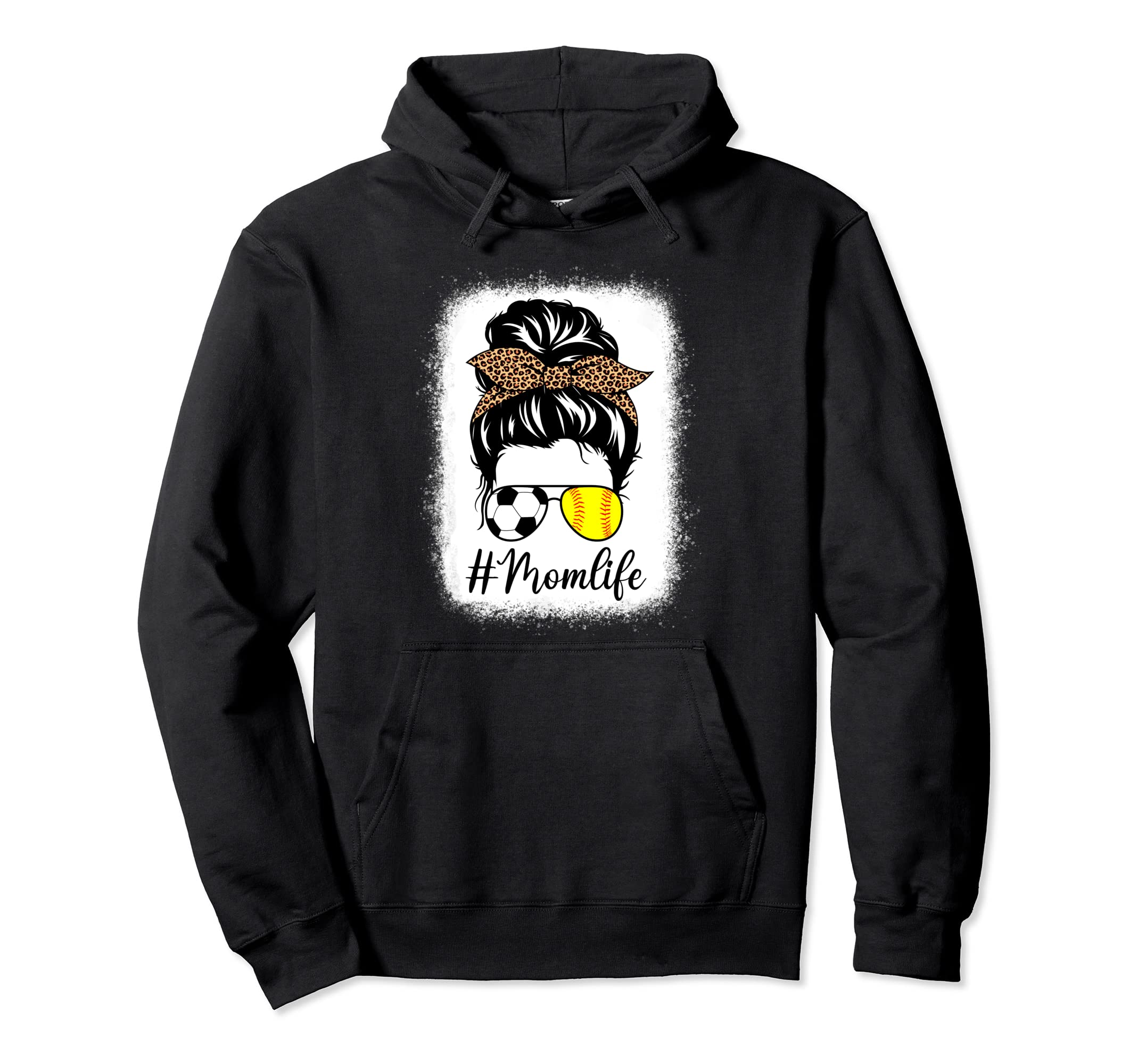 Mothers Day Softball And Soccer Mom Hoodie - Fun Novelty Design Unisex - T-Shirt, Sweatshirt, Hoodie