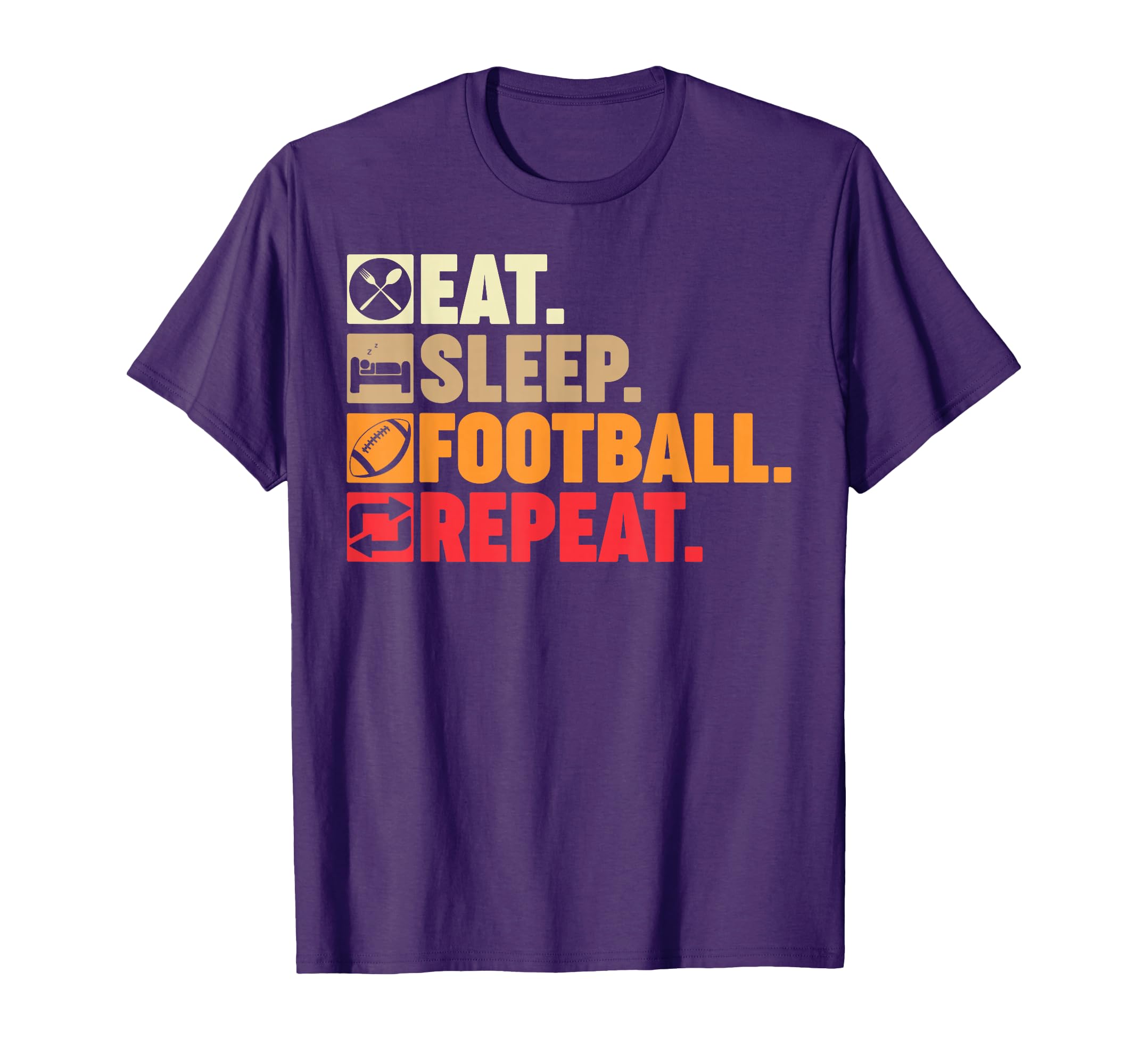 Eat Sleep Football Repeat Coach T-Shirt - Streetwear Style for Adults - T-Shirt, Sweatshirt, Hoodie
