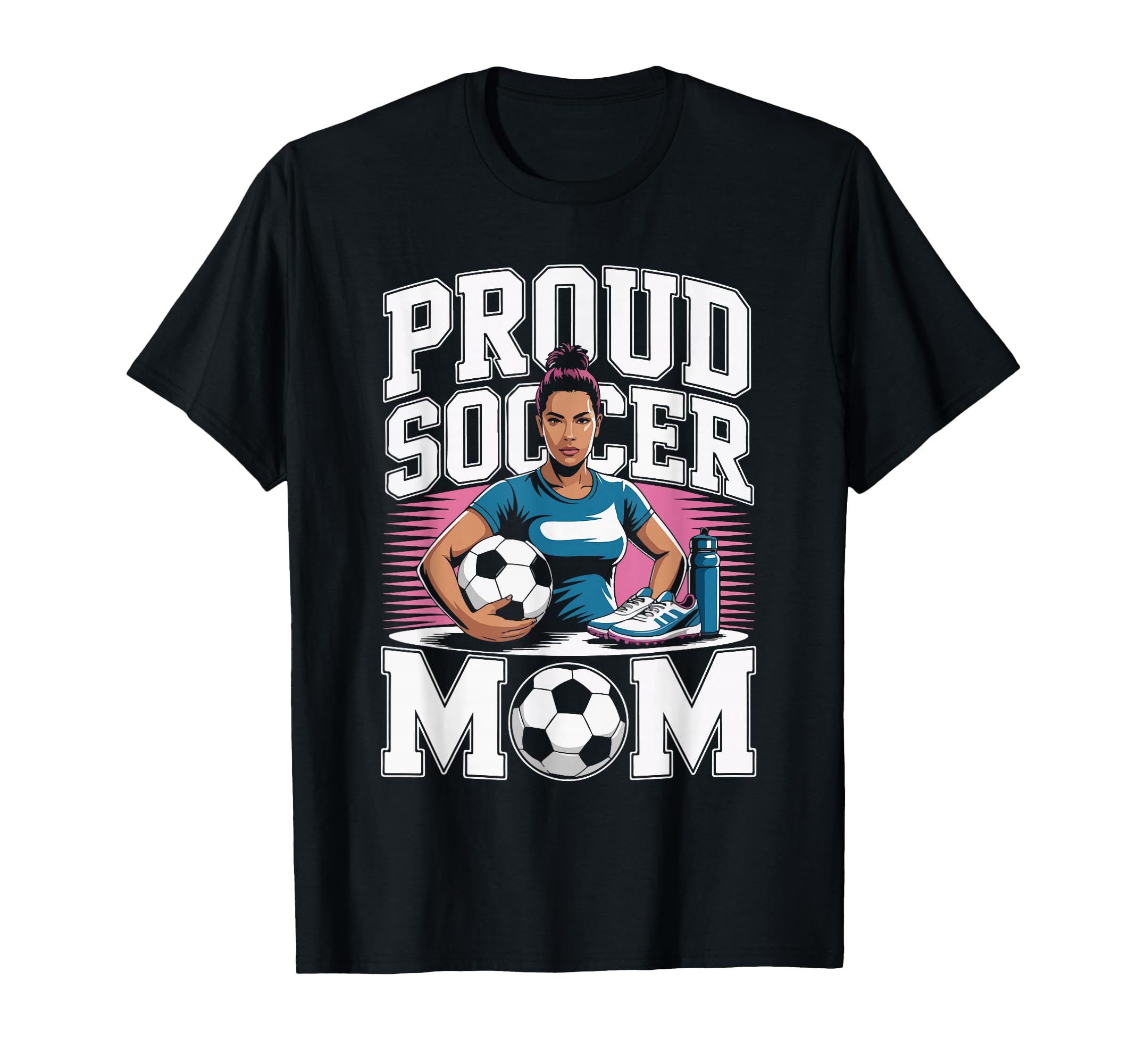 Proud Soccer Mom Sunset Vibes T-Shirt - Fun Novelty Design Men Women - T-Shirt, Sweatshirt, Hoodie