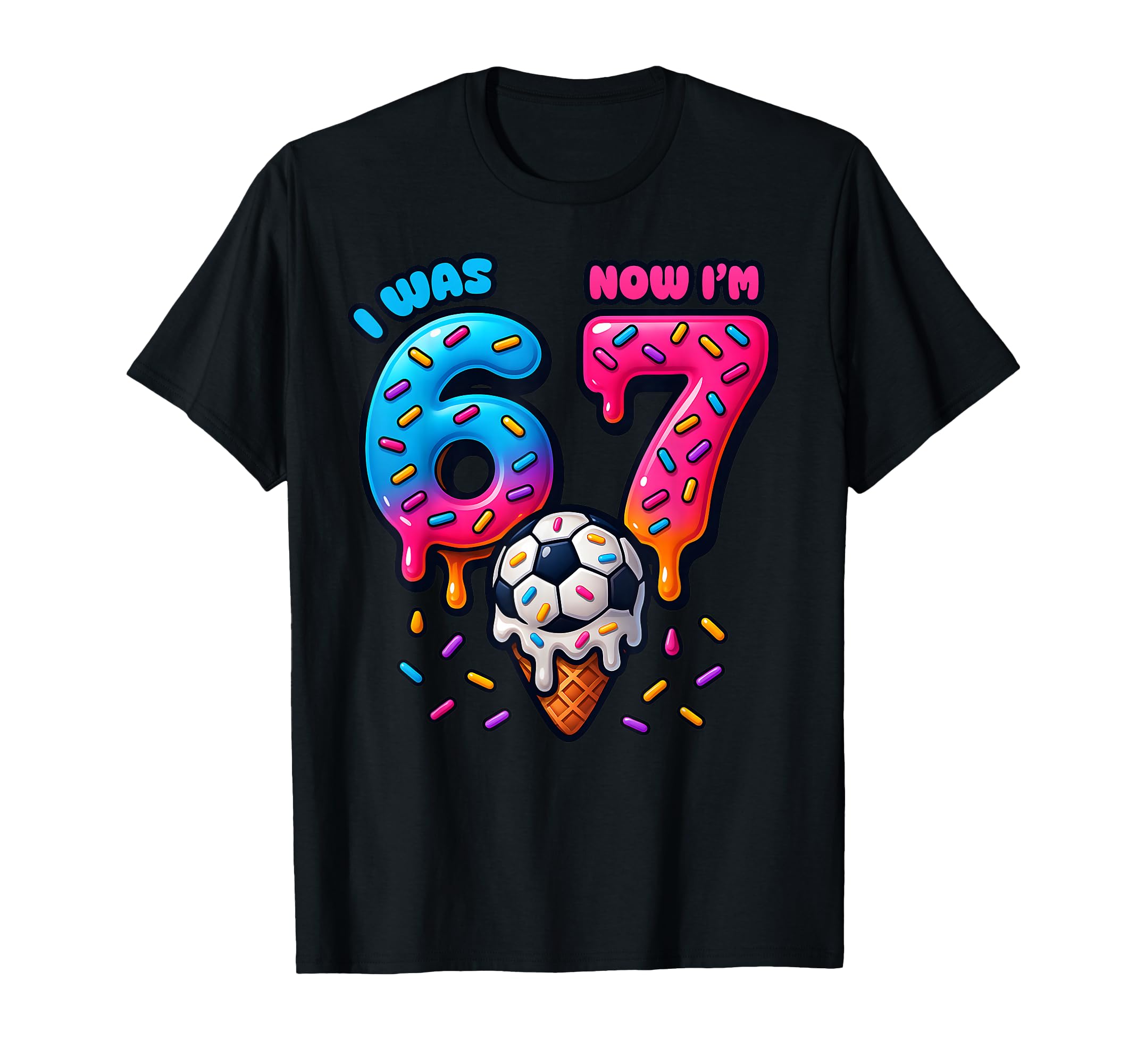 I Was 6 Now Im 7 7Th Birthday Ice T-Shirt - Aesthetic Graphic Men Women - T-Shirt, Sweatshirt, Hoodie