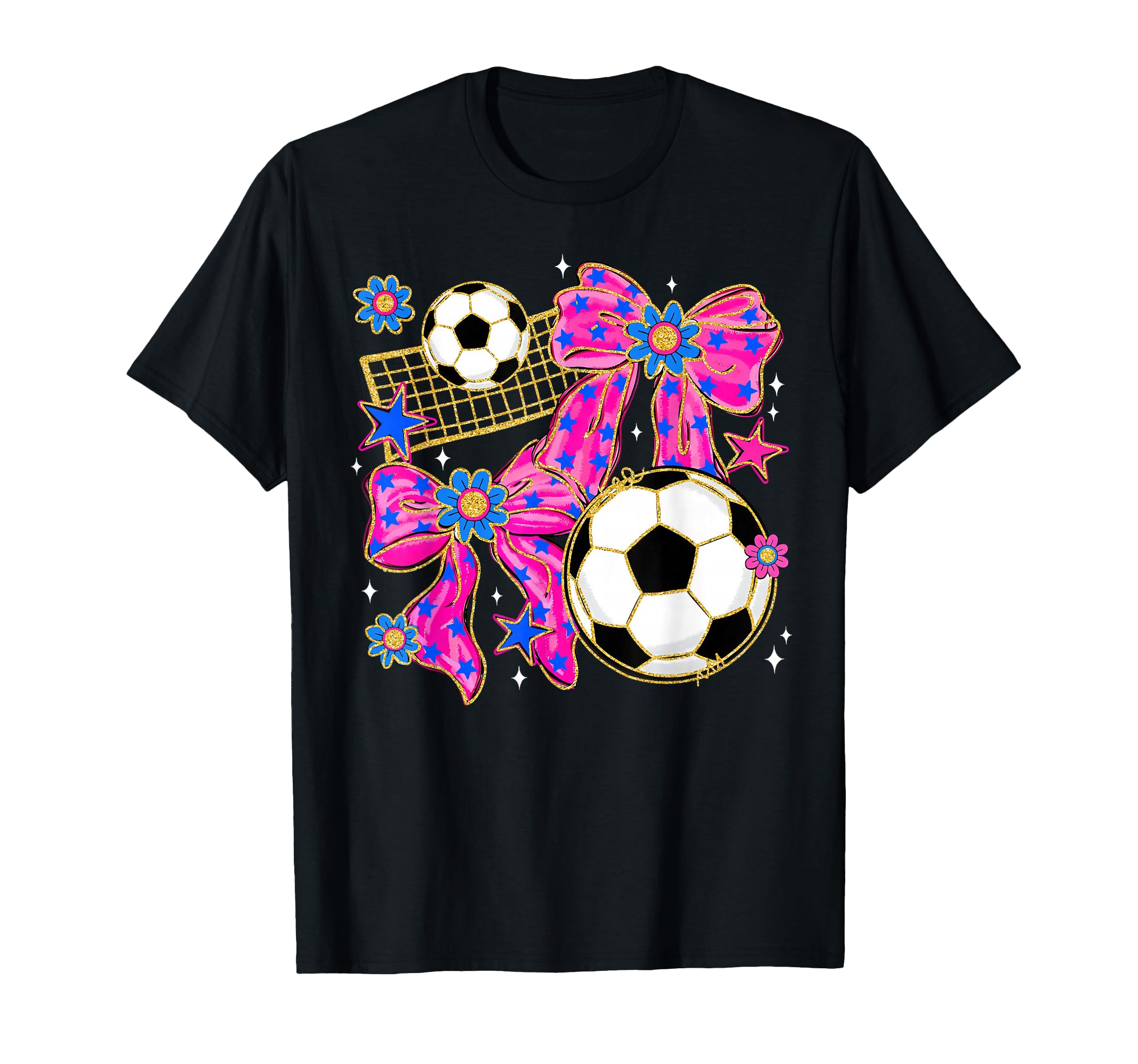 Soccer Coquette Bow Kick Dang Ball T-Shirt - Aesthetic Graphic for Adults - T-Shirt, Sweatshirt, Hoodie
