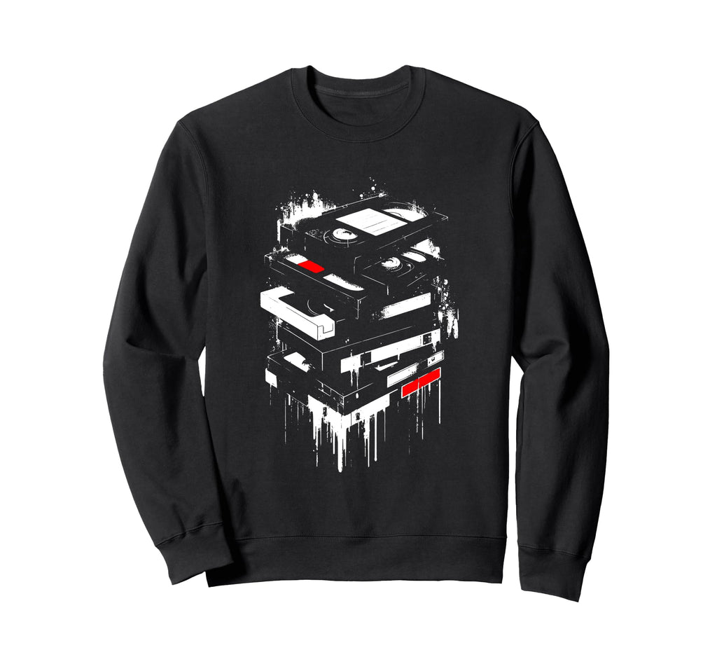 Vhs Tapes 70S 80S 90S Cassette Lover Sweatshirt - Custom Art Print Unisex - T-Shirt, Sweatshirt, Hoodie