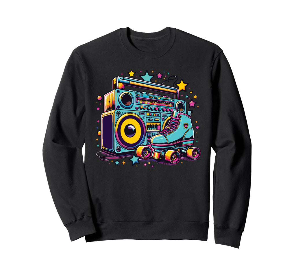 Rollerskates Funny 80S Roller Sweatshirt - Casual Everyday Wear Men Women - T-Shirt, Sweatshirt, Hoodie