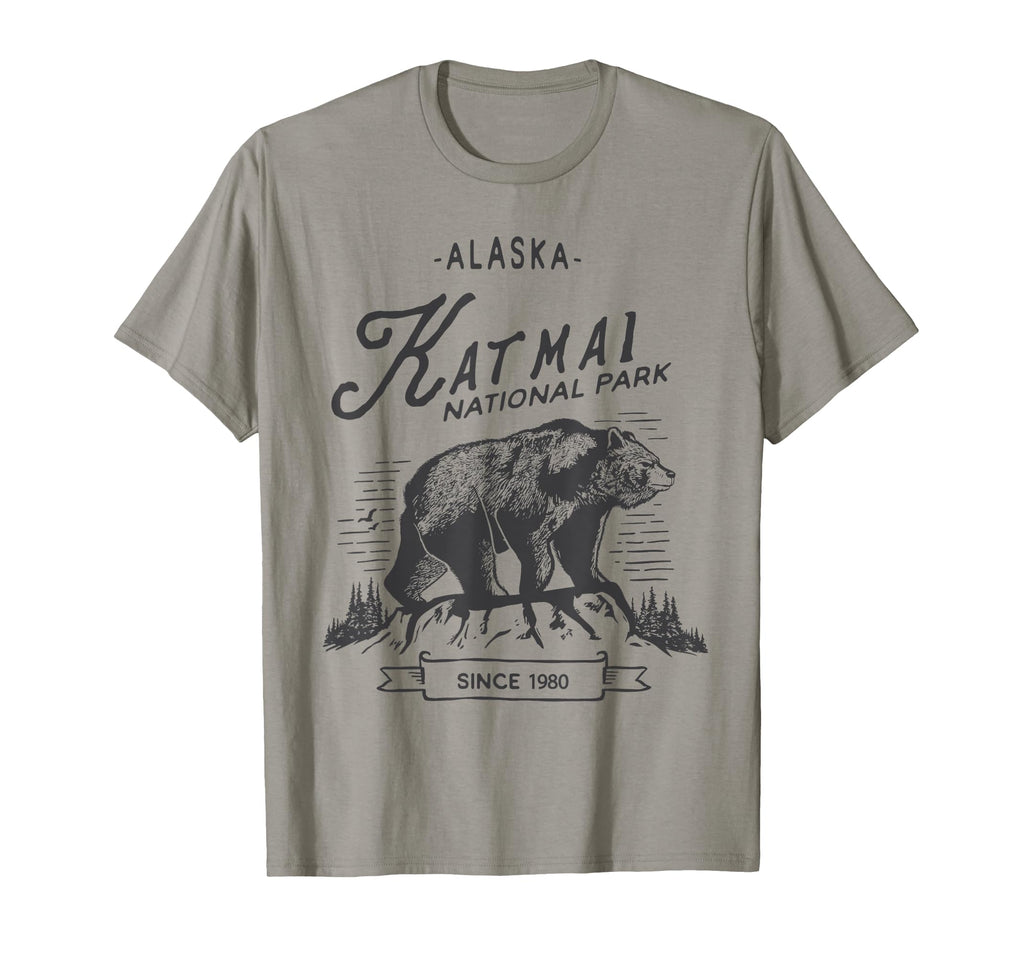 Katmai National Park Bear Alaska T-Shirt - Graphic Print Men Women - T-Shirt, Sweatshirt, Hoodie