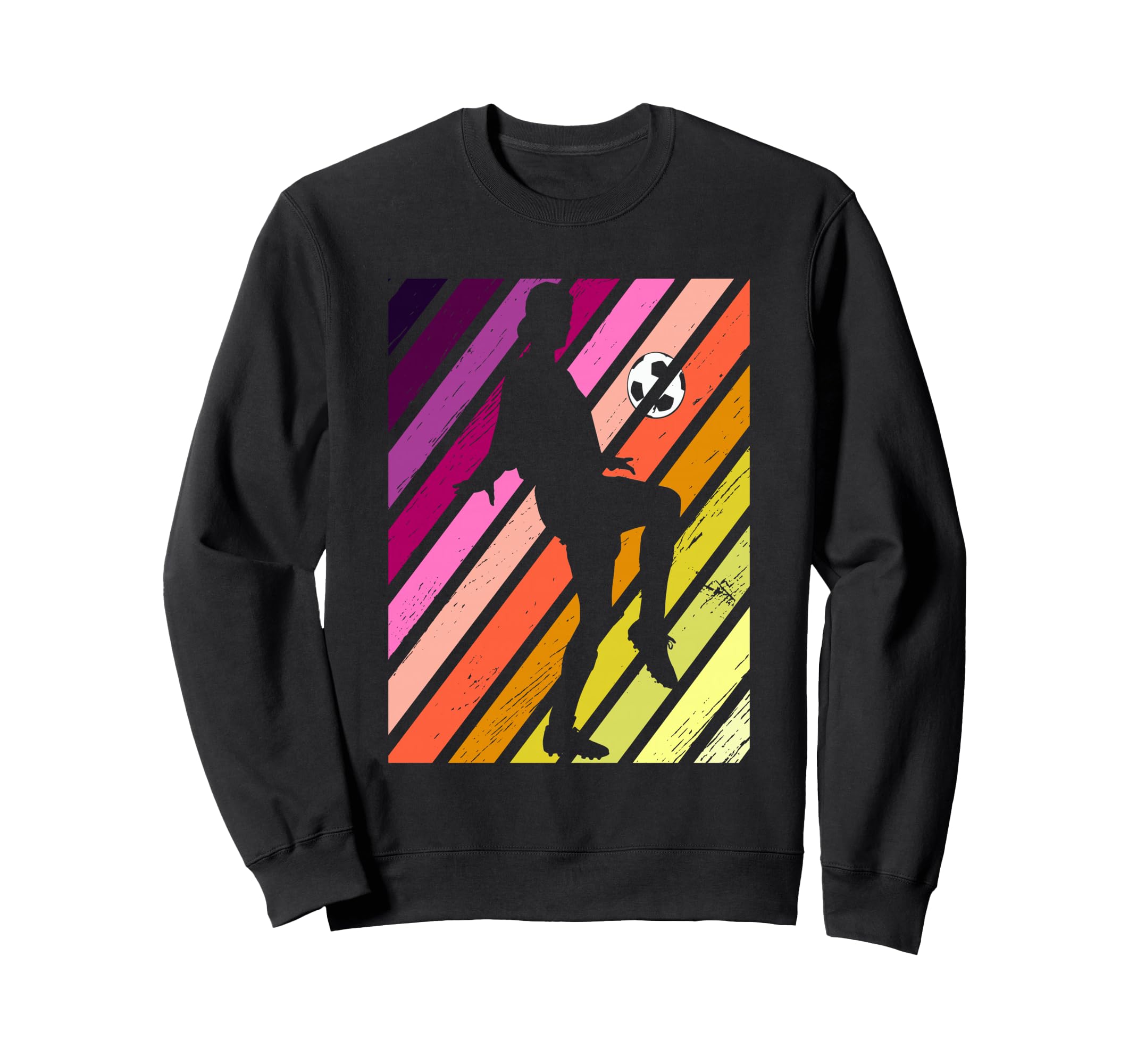 Soccer Football Female Player Sweatshirt - Minimalist Print for Adults - T-Shirt, Sweatshirt, Hoodie