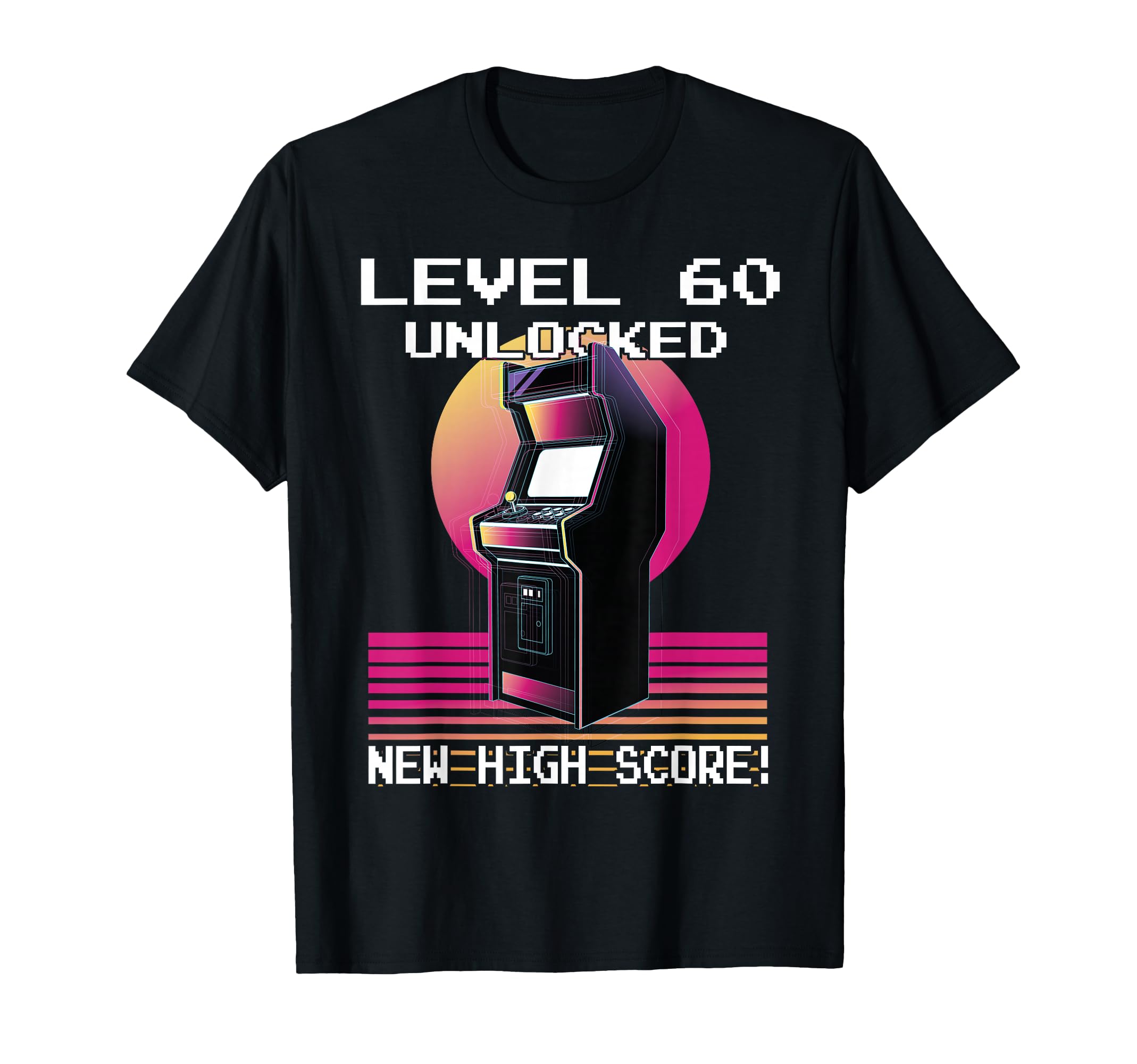 Level 60 Unlocked Gamer 60Th Birthday T-Shirt - Custom Art Print Unisex - T-Shirt, Sweatshirt, Hoodie