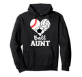 Ball Aunt Heart Baseball Volleyball Hoodie - Graphic Print Men Women - T-Shirt, Sweatshirt, Hoodie