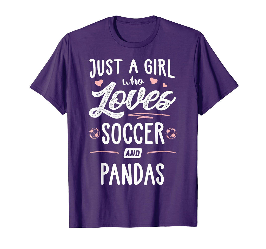 Just Who Loves Soccer And Pandas T-Shirt - Fun Novelty Design for Adults - T-Shirt, Sweatshirt, Hoodie