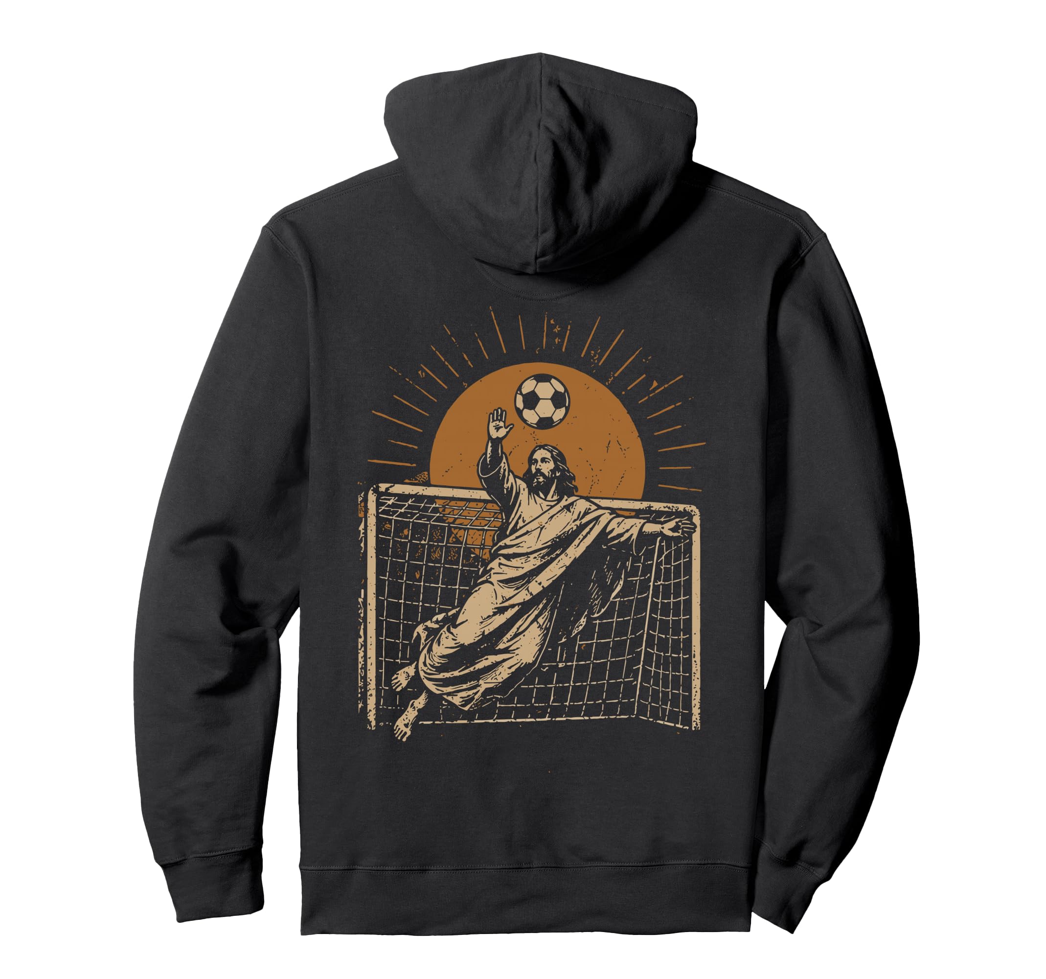 Jesus Soccer Goalkeeper Football Christian Hoodie - Novelty Apparel Unisex - T-Shirt, Sweatshirt, Hoodie