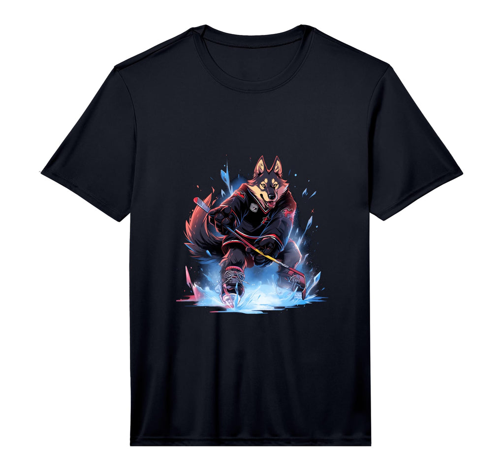 Hockey German Shepherd Ice Hockey T-Shirt - Unique Graphic Men Women - T-Shirt, Sweatshirt, Hoodie