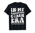 My Assistant Coach Era Groovy Volleyball T-Shirt - Trendy Graphic Unisex - T-Shirt, Sweatshirt, Hoodie