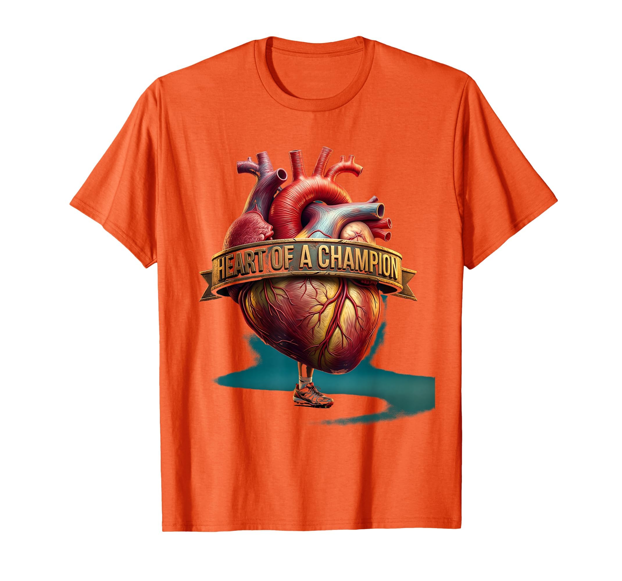 Heart Champion Soccer T-Shirt - Graphic Print Unisex - T-Shirt, Sweatshirt, Hoodie