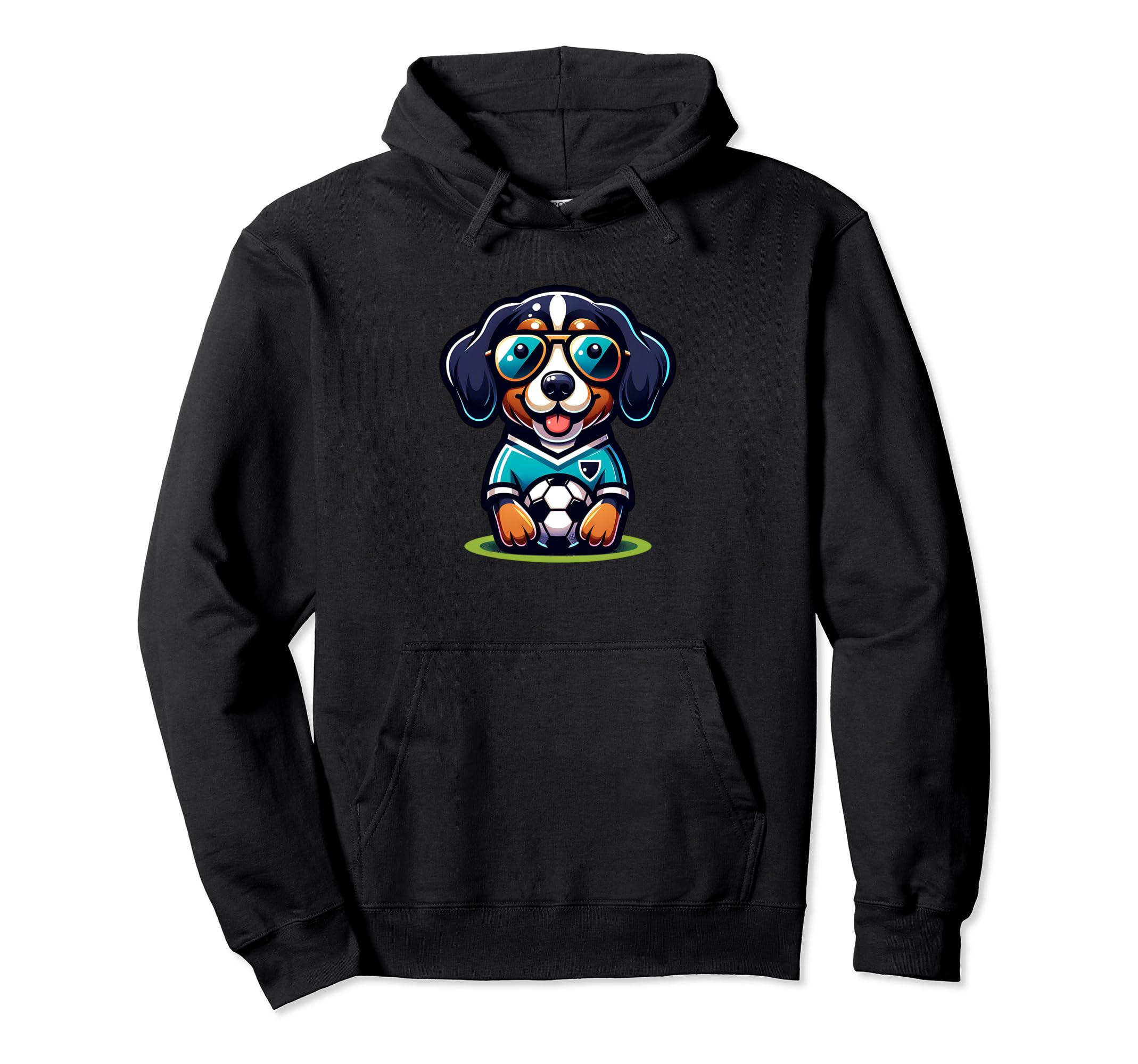Bernese Mountain Dog Soccer Player Hoodie - Aesthetic Graphic Unisex - T-Shirt, Sweatshirt, Hoodie