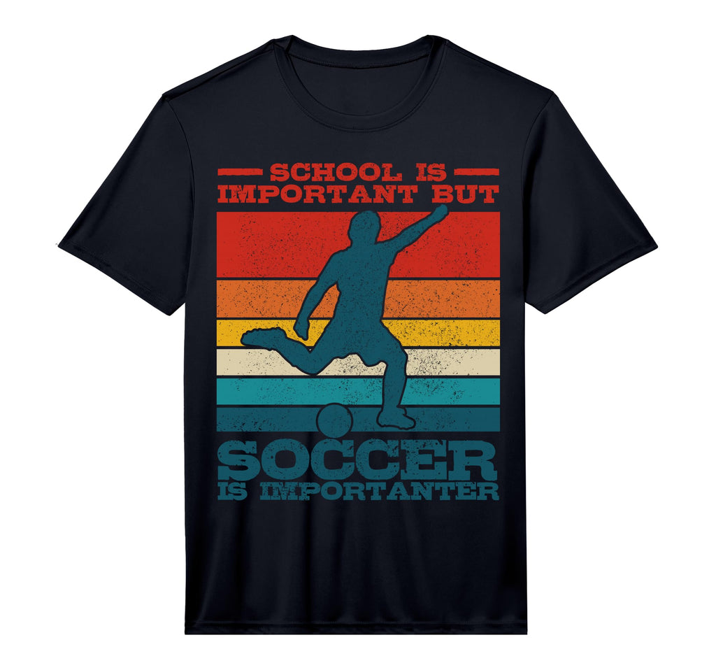 School Is Important But Soccer Is T-Shirt - Aesthetic Graphic Men Women - T-Shirt, Sweatshirt, Hoodie