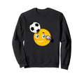 Soccer Emoticon Face Funny Coach Sweatshirt - Custom Art Print Unisex - T-Shirt, Sweatshirt, Hoodie