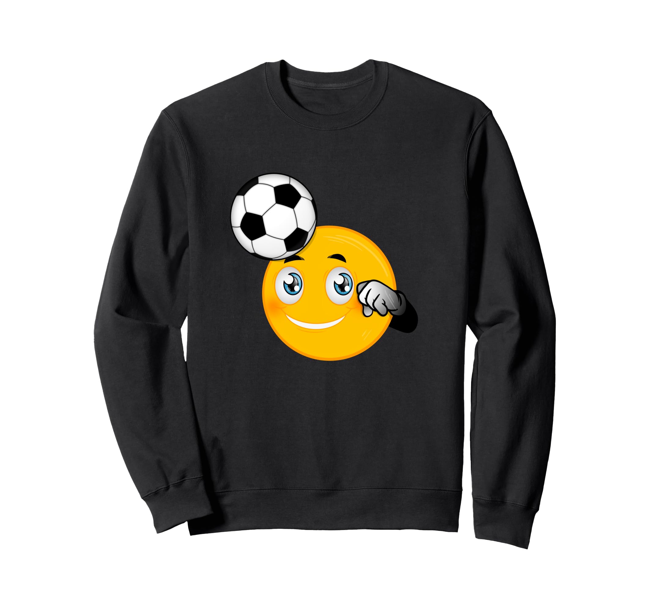 Soccer Emoticon Face Funny Coach Sweatshirt - Custom Art Print Unisex - T-Shirt, Sweatshirt, Hoodie