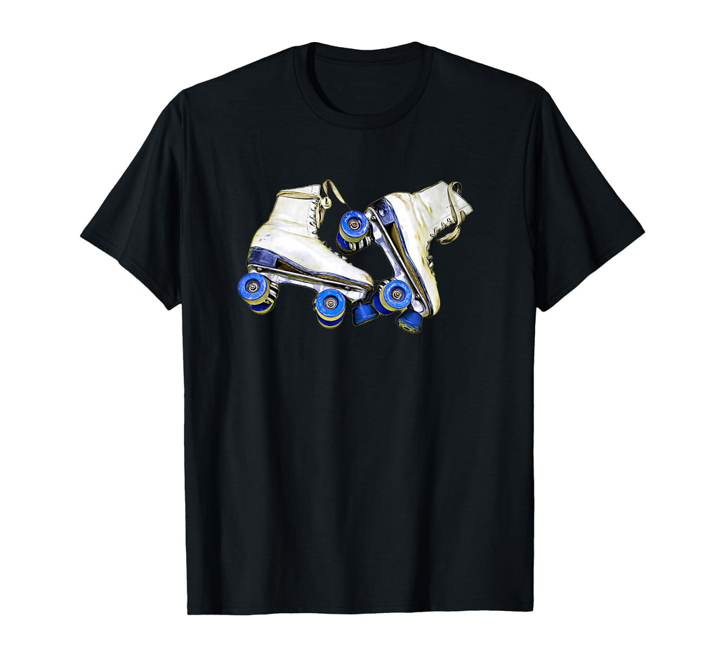 Worn Womens White Roller Skates Stuff T-Shirt - Streetwear Style for Adults - T-Shirt, Sweatshirt, Hoodie