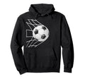 Winning Goal Soccer Ball Inside Net Hoodie - Minimalist Print for Adults - T-Shirt, Sweatshirt, Hoodie