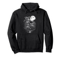 Howling Alligator Moon Funny 80S 90S Hoodie - Unique Graphic Unisex - T-Shirt, Sweatshirt, Hoodie
