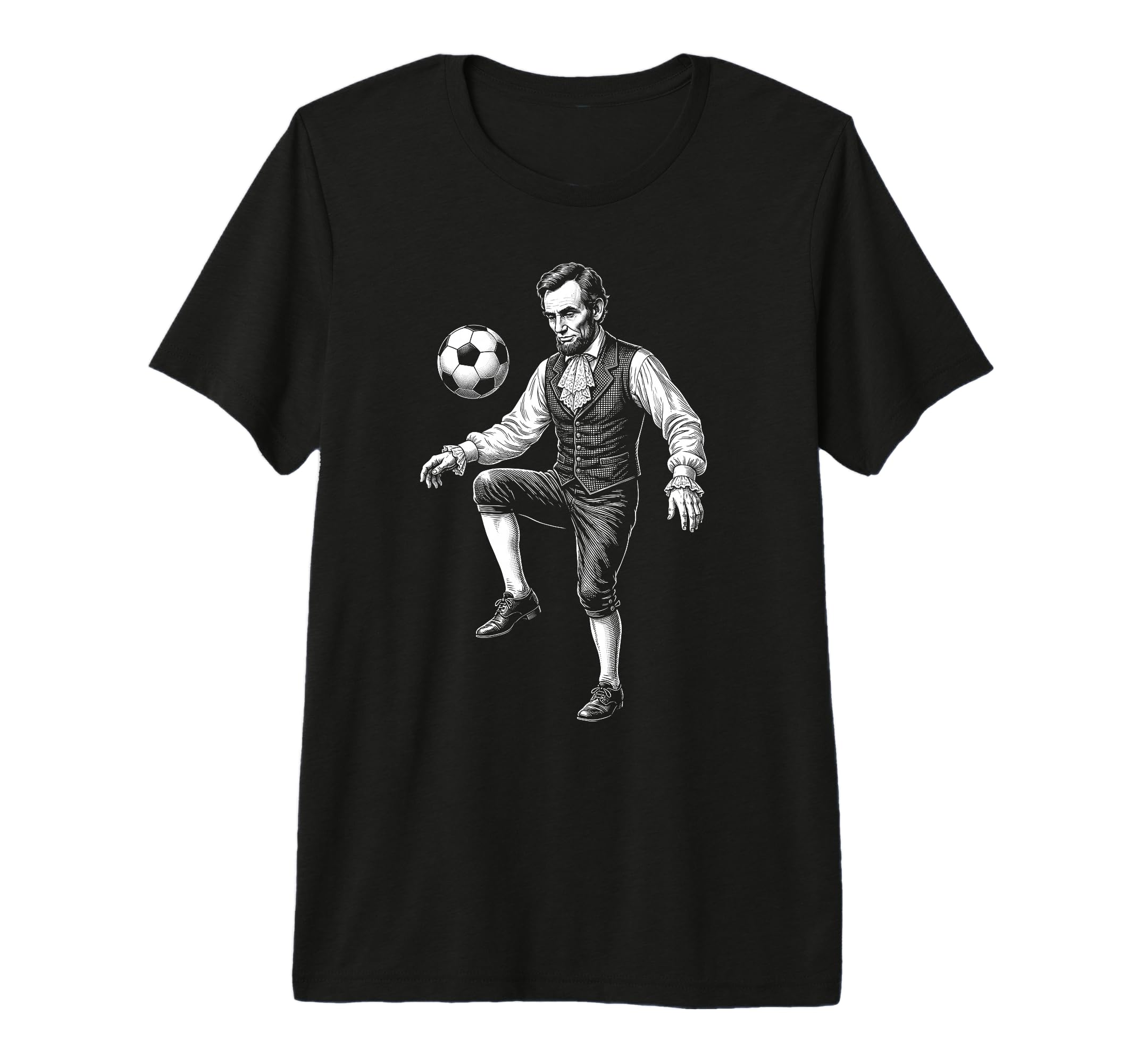 Abraham Lincoln President Playing T-Shirt - Streetwear Style for Adults - T-Shirt, Sweatshirt, Hoodie