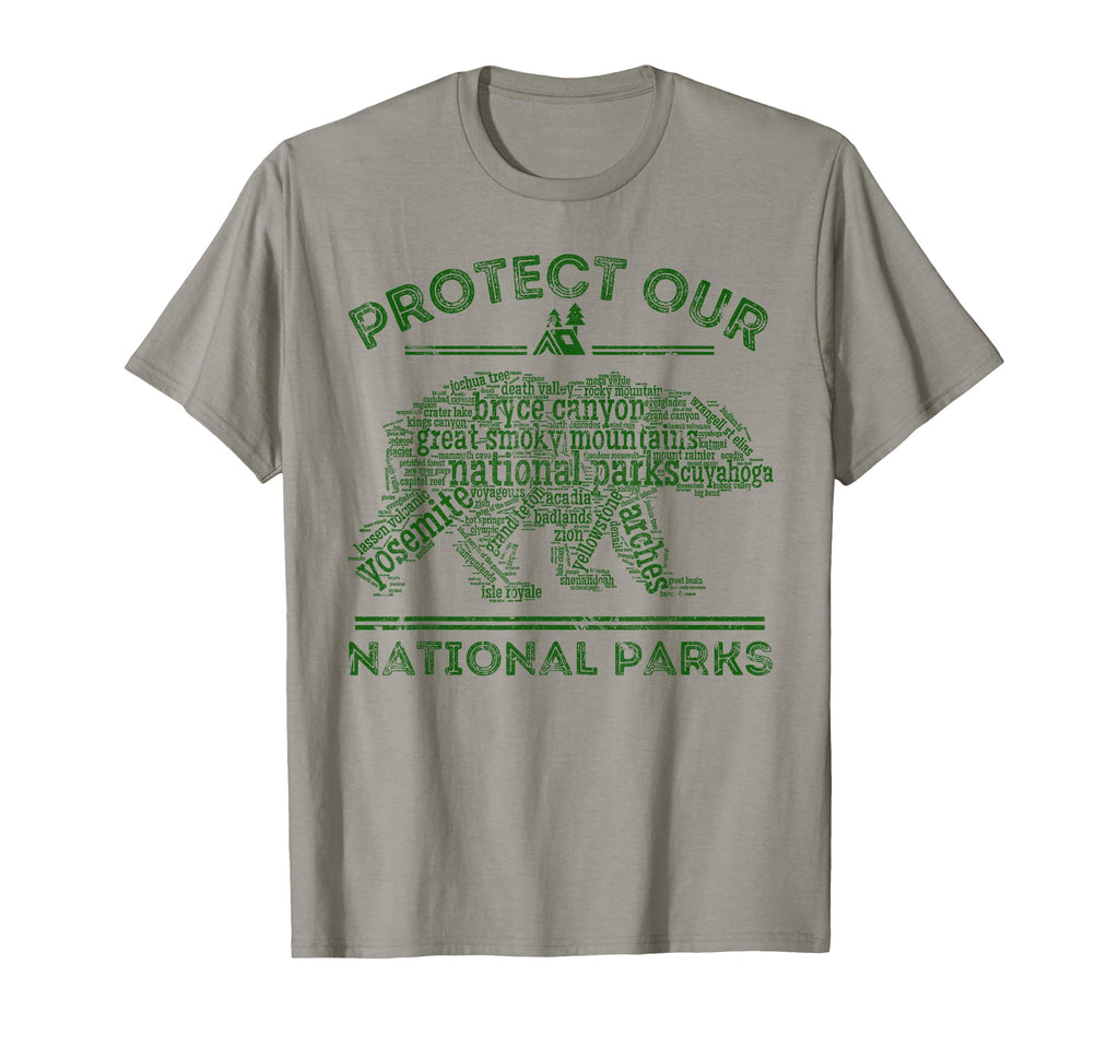 Protect Our Parks National Park Bear T-Shirt - Novelty Apparel Men Women - T-Shirt, Sweatshirt, Hoodie