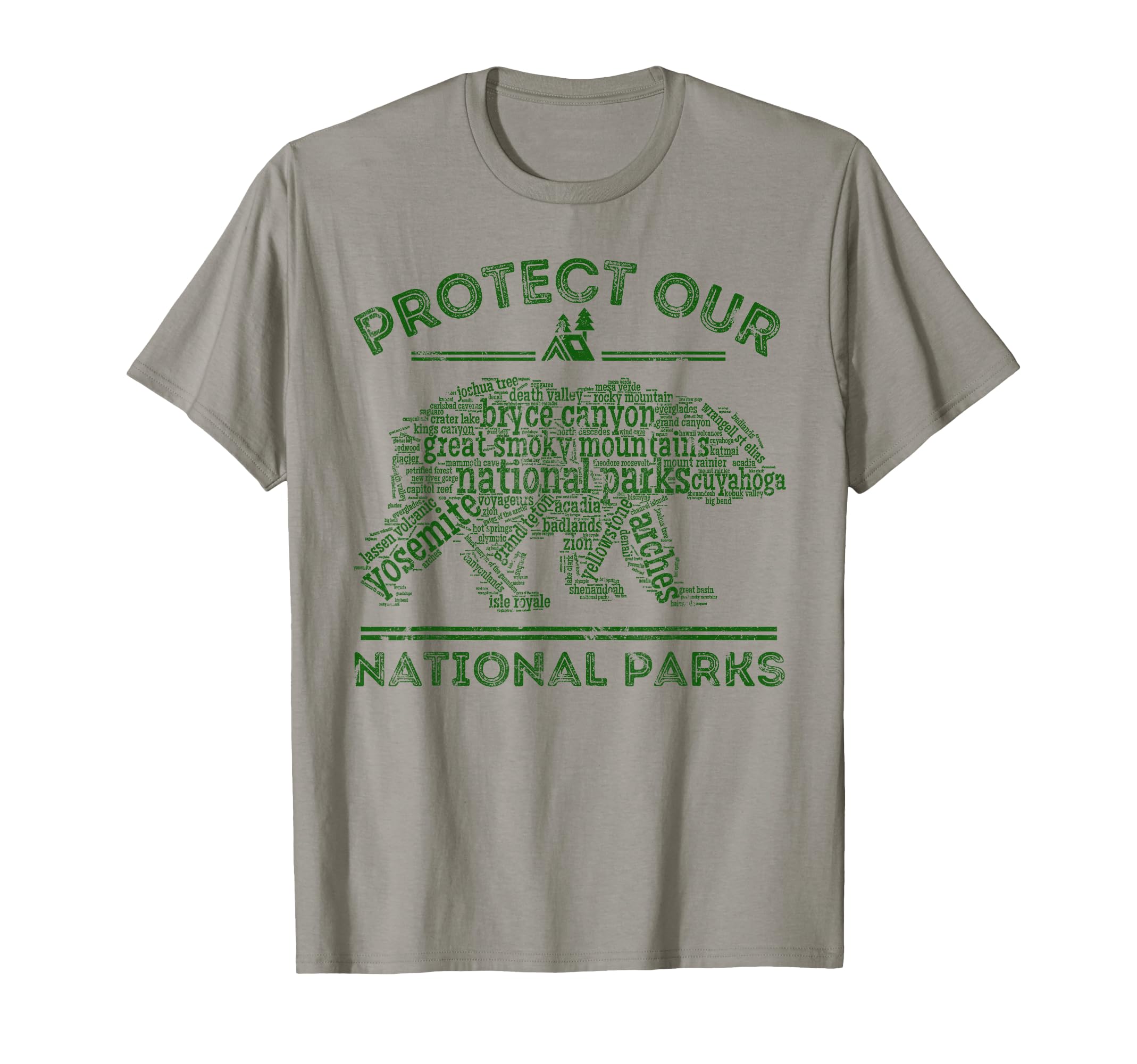 Protect Our Parks National Park Bear T-Shirt - Novelty Apparel Men Women - T-Shirt, Sweatshirt, Hoodie