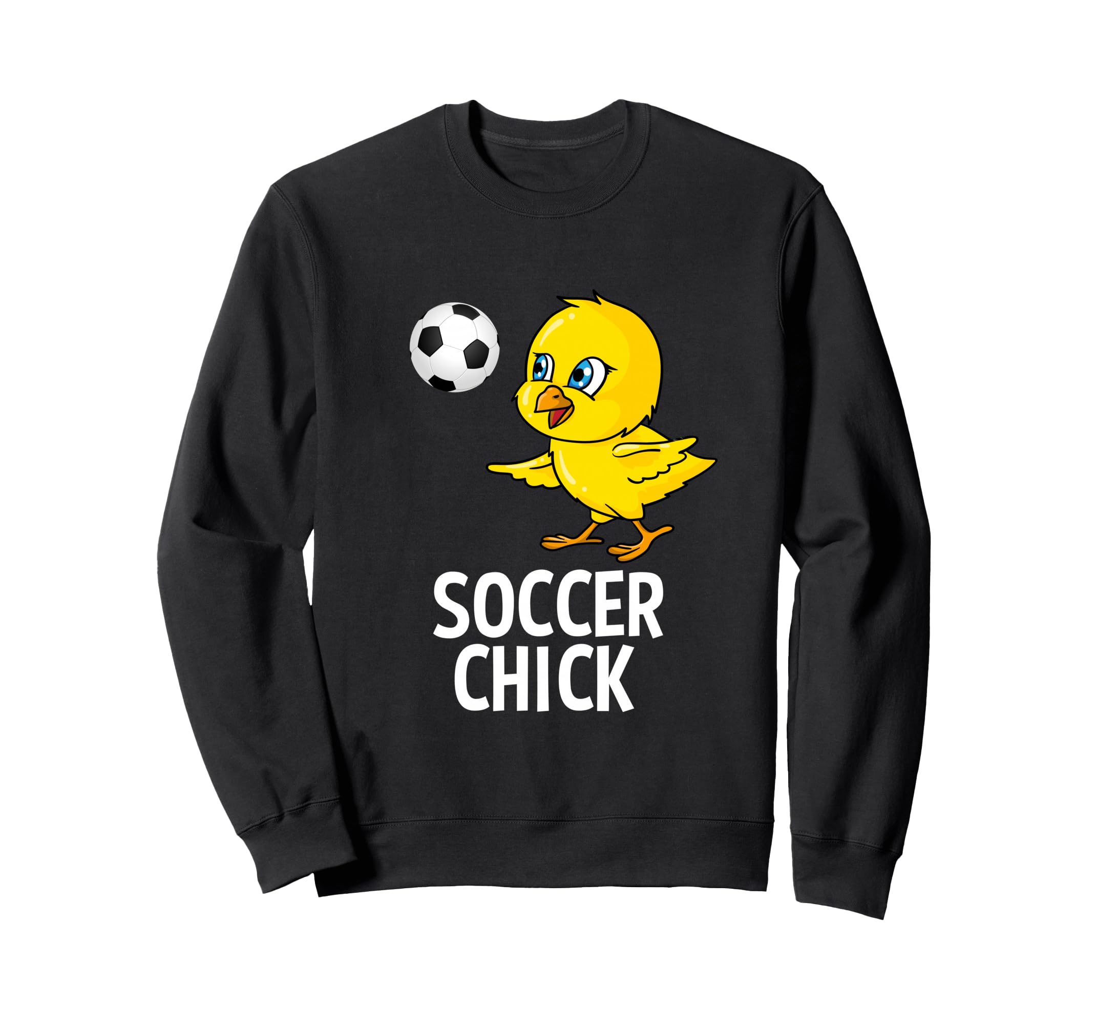 Soccer Chick Soccer Player Gag Sweatshirt - Aesthetic Graphic Men Women - T-Shirt, Sweatshirt, Hoodie