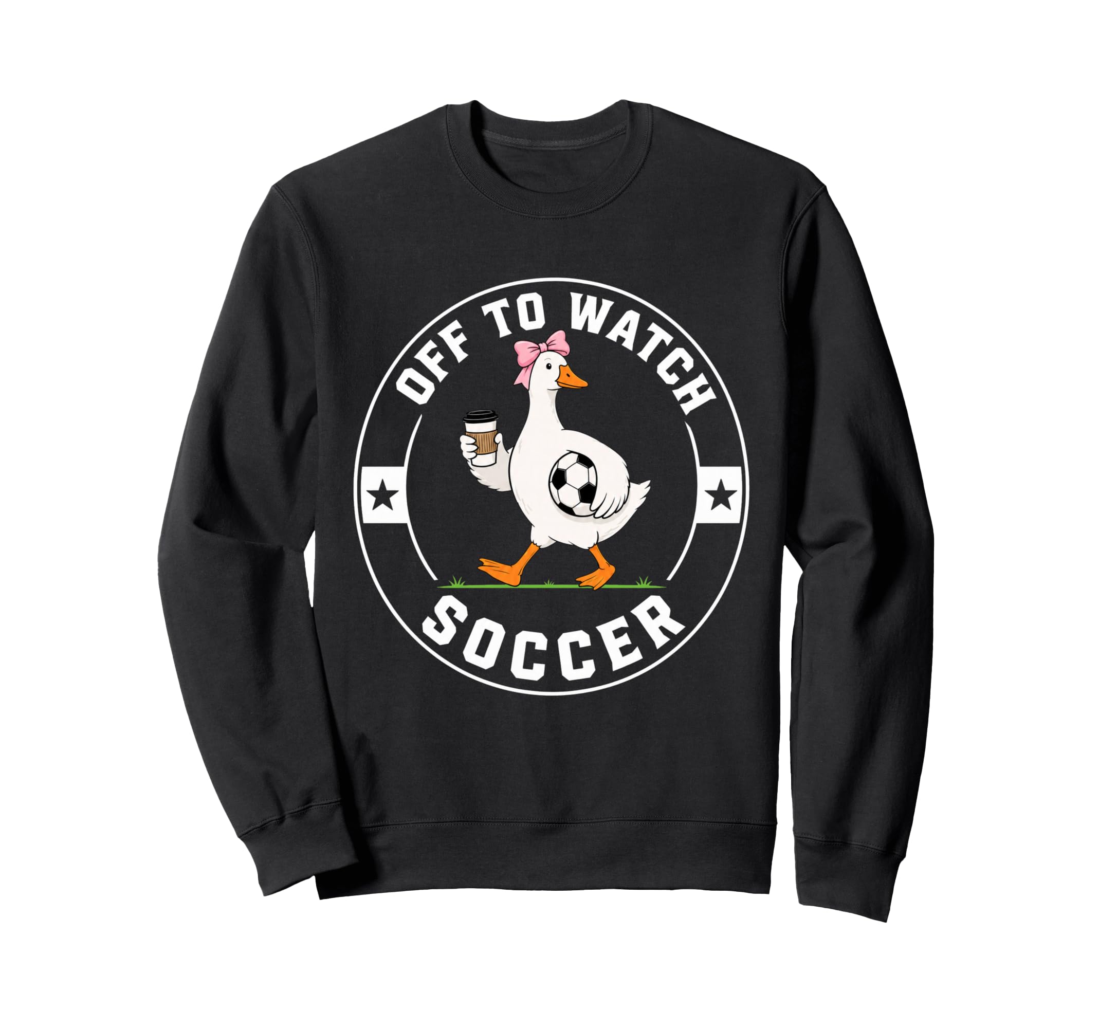 Off To Watch Soccer Funny Silly Sweatshirt - Fun Novelty Design for Adults - T-Shirt, Sweatshirt, Hoodie
