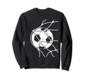 Soccer Ball Goal Funny Player Sports Sweatshirt - Graphic Print for Adults - T-Shirt, Sweatshirt, Hoodie