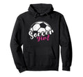 Womens Soccer Player Soccer Soccer Hoodie - Fun Novelty Design for Adults - T-Shirt, Sweatshirt, Hoodie