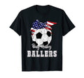 Busy Raising Ballers Soccer Soccer Mom T-Shirt - Minimalist Print Men Women - T-Shirt, Sweatshirt, Hoodie