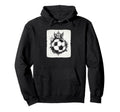 Funny Crowned Soccer Ball Costume Hoodie - Casual Everyday Wear for Adults - T-Shirt, Sweatshirt, Hoodie