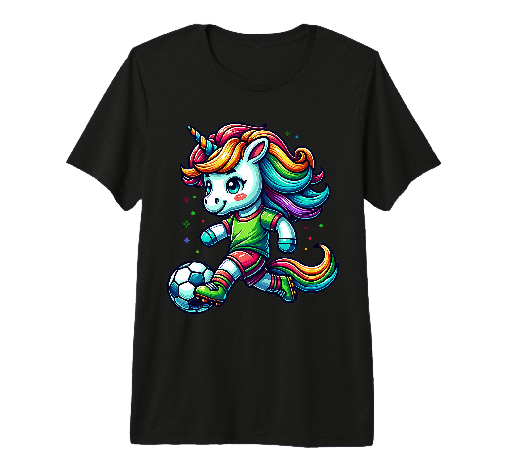 Footballer Unicorn Fans Soccer Team T-Shirt - Custom Art Print Men Women - T-Shirt, Sweatshirt, Hoodie