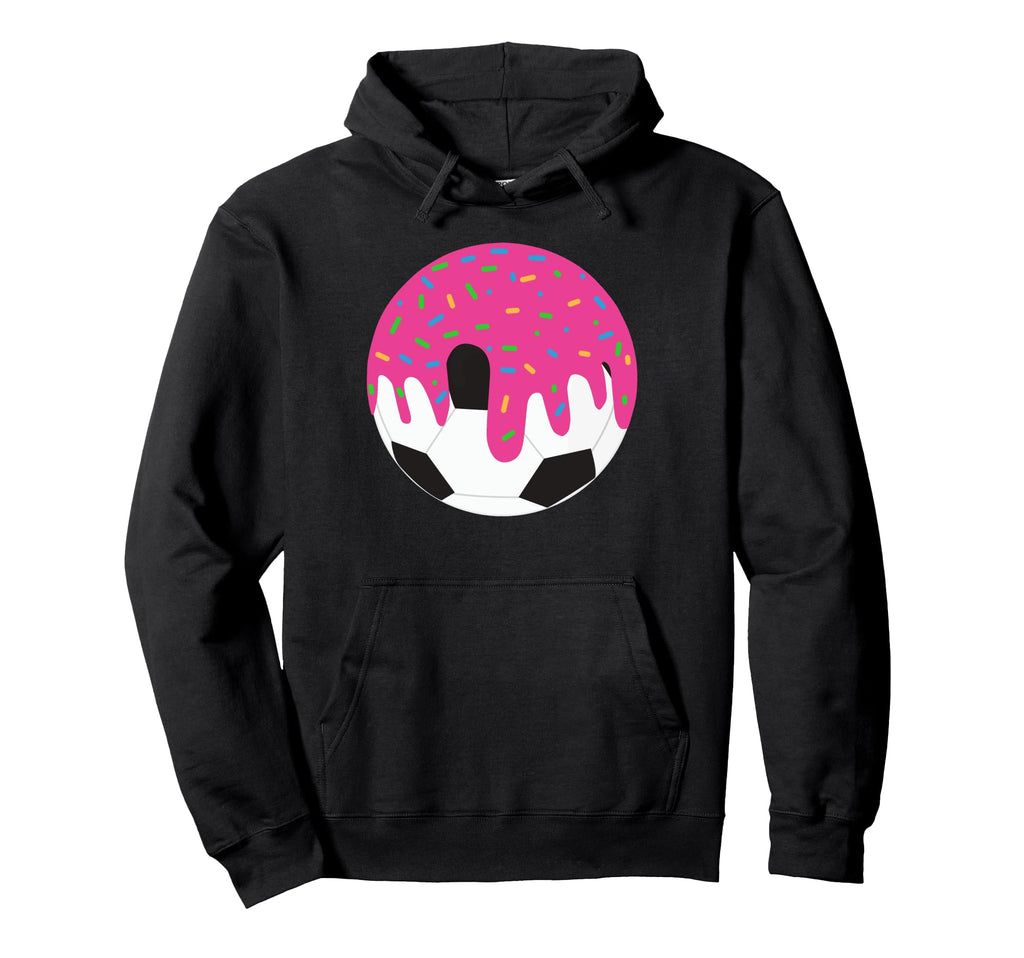 Funny Soccer Ball Ice Cream Drip Hoodie - Aesthetic Graphic Unisex - T-Shirt, Sweatshirt, Hoodie