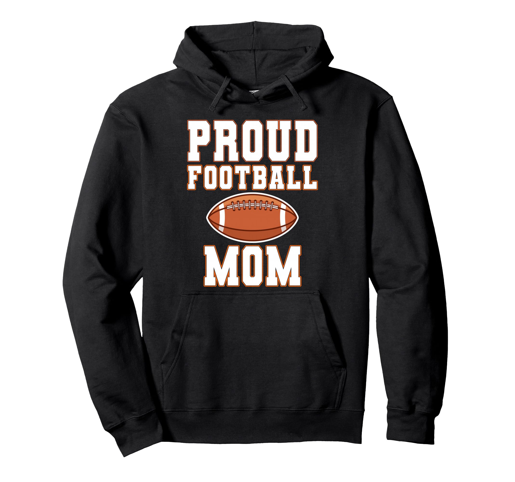 Proud Football Mom Game Day Hoodie - Aesthetic Graphic for Adults - T-Shirt, Sweatshirt, Hoodie
