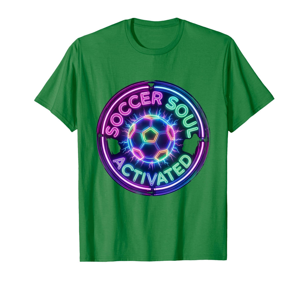 Soccer Soul Activated Bold Soccer Ball T-Shirt - Trendy Graphic for Adults - T-Shirt, Sweatshirt, Hoodie