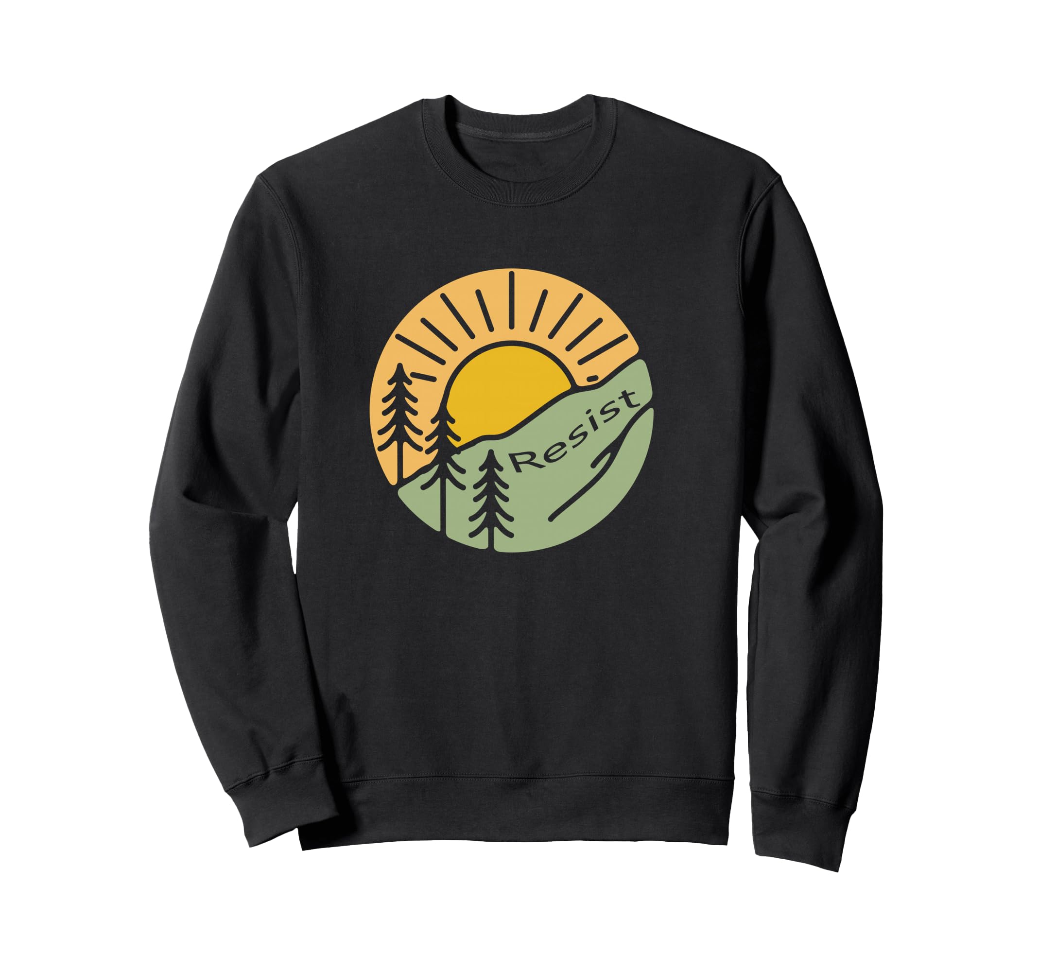 Resist National Park Sunrise Sweatshirt - Graphic Print for Adults - T-Shirt, Sweatshirt, Hoodie