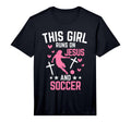 This Runs Jesus And Soccer Christian T-Shirt - Trendy Graphic for Adults - T-Shirt, Sweatshirt, Hoodie