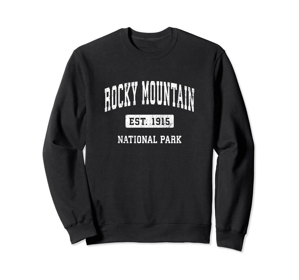 Rocky Mountain National Park Sports Sweatshirt - Minimalist Print Men Women - T-Shirt, Sweatshirt, Hoodie