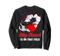 My Heart Is That Field Soccer Valentines Sweatshirt - Trendy Graphic Unisex - T-Shirt, Sweatshirt, Hoodie