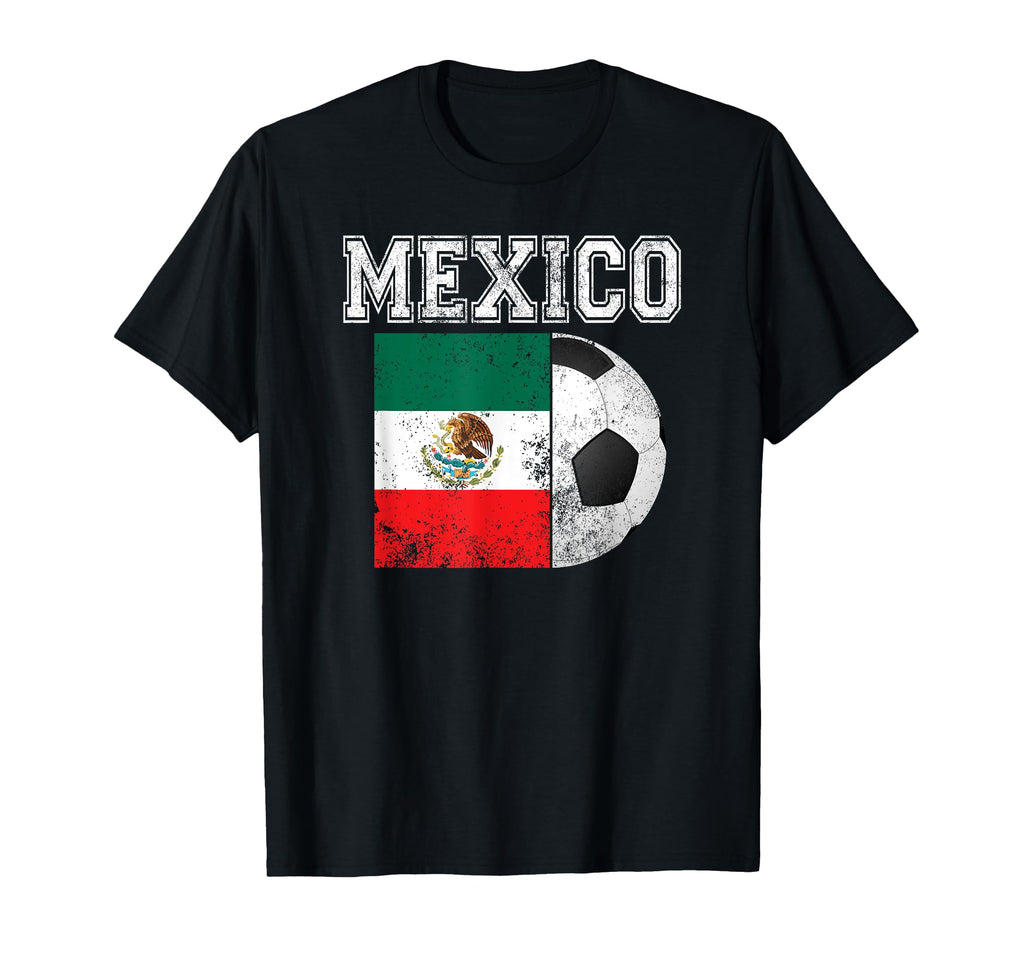 Mexico Flag Soccer Futbol Football T-Shirt - Casual Everyday Wear Men Women - T-Shirt, Sweatshirt, Hoodie