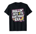 Rollin Into 9Th Birthday Era Yellow T-Shirt - Novelty Apparel Men Women - T-Shirt, Sweatshirt, Hoodie