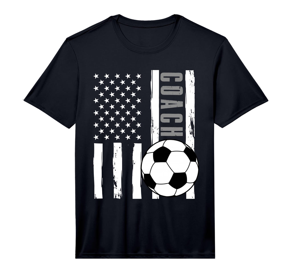 Usa Flag Soccer Coach Funny Soccer T-Shirt - Custom Art Print Unisex - T-Shirt, Sweatshirt, Hoodie
