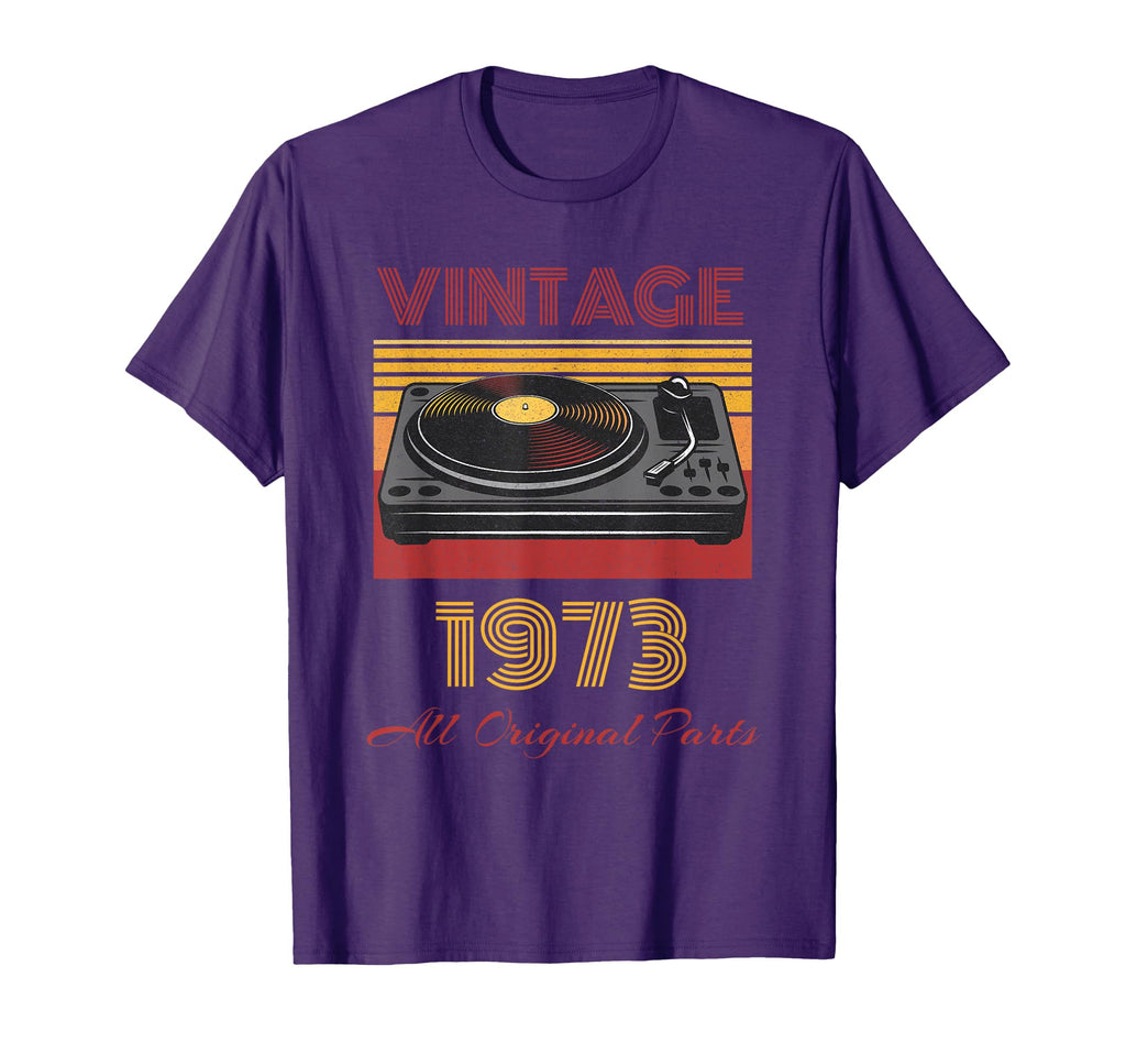 Vinyl Record Collector 1973 Old School T-Shirt - Streetwear Style Unisex - T-Shirt, Sweatshirt, Hoodie